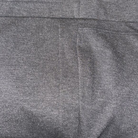 LOFT XL Charcoal Gray Ponte Knit Tuxedo Stripe Pull-On High Waist Pants - Picture 11 of 13